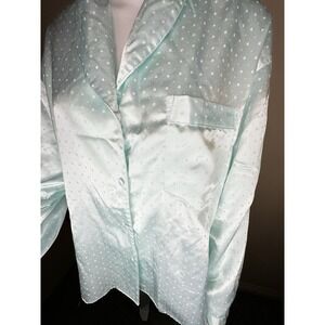 Erika Taylor Intimates Sleepwear 2pc Pajama Set Long Sleeve & Pants Mint Green